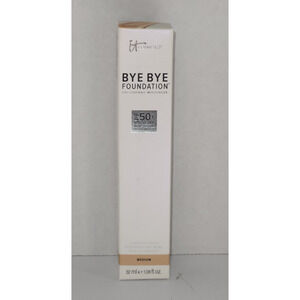 It Cosmetics Bye Bye Foundation Full Coverage Moisturizer 1.08 oz Medium Sealed